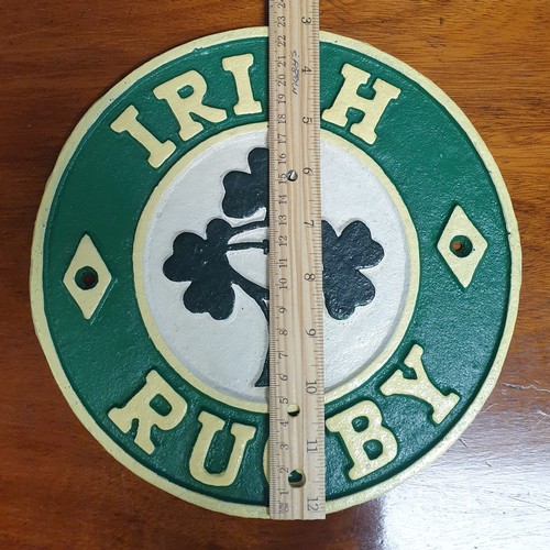 797 - Circular Irish Rugby Sign