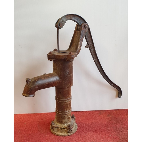 865 - Old Cast Iron Garden Pump, Height 60cm