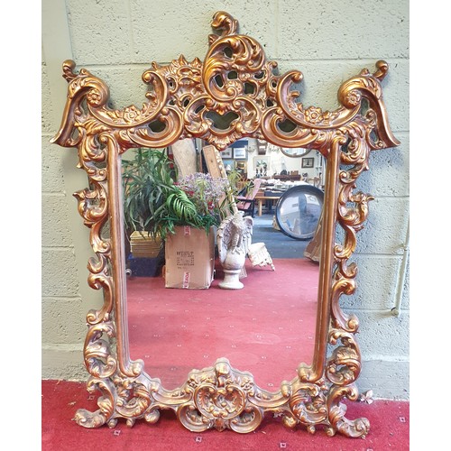 870 - Large Gilt Frame Mirror, H:150 x W:115cm