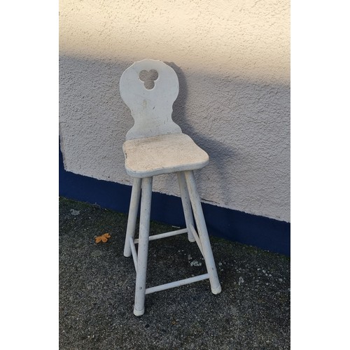 847 - White Kitchen Stool