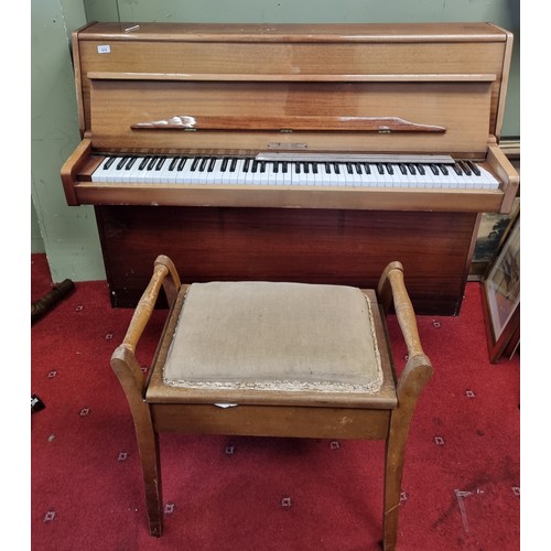 876 - Lindener Upright Piano and Stool