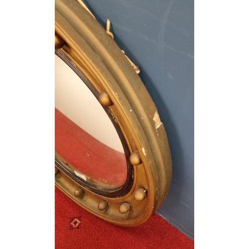 877 - Convex Circular Mirror, Diameter 56cm