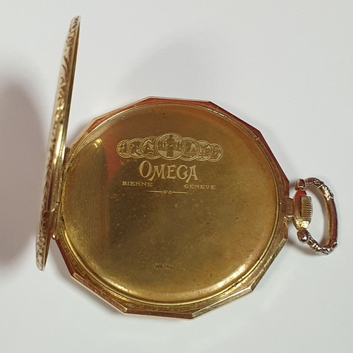 893 - Omega Pocket Watch with Certificate (56 14K O,585)