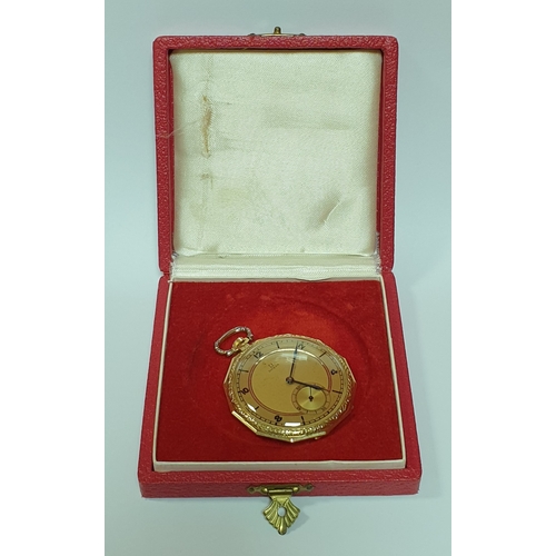 893 - Omega Pocket Watch with Certificate (56 14K O,585)