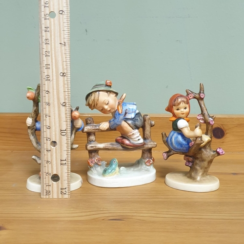 900 - Three Hummel Figures, Tallest 10cm