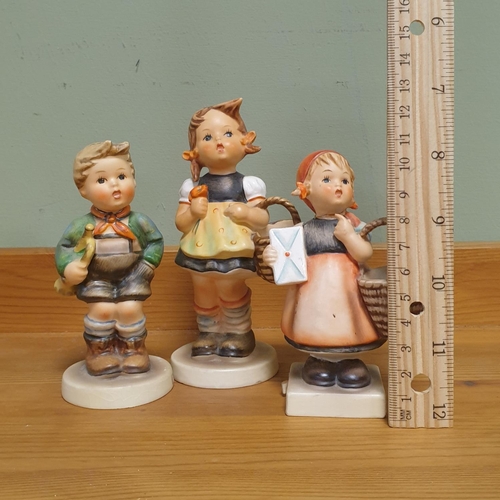 901 - Three Hummel Figures, Tallest 12cm