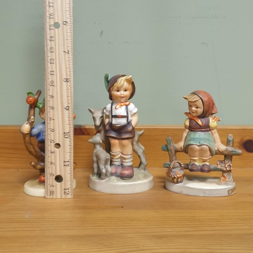 902 - Three Hummel Figures, Tallest 11cm