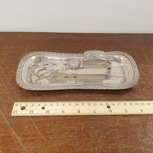 906 - Silver Plate Candle Snuffer