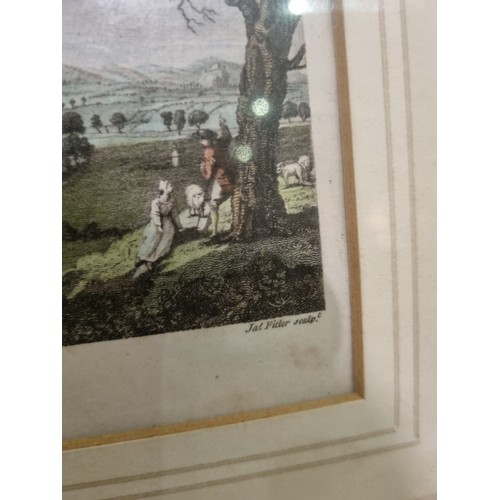 928 - Pair of Framed Engravings - Shaen Castle Queens County & Ross Castle on the Lake, Killarney 33cm hig... 