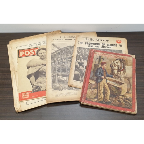 939 - Collection of Vintage Newspapers and Supplements