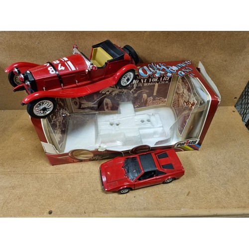 951 - Lot of 2x Model Cars - Alfa Romeo 1750 6C (box damaged and door missing)