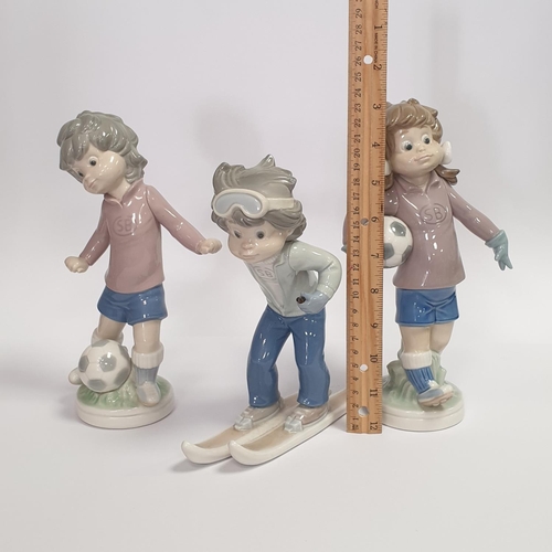 58 - Three Lladro Porcelain Figures, 