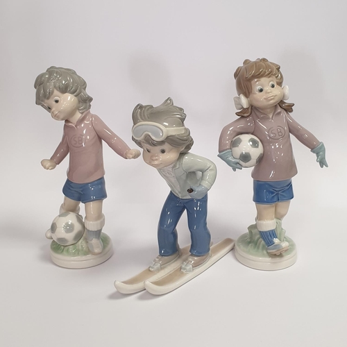 58 - Three Lladro Porcelain Figures, 