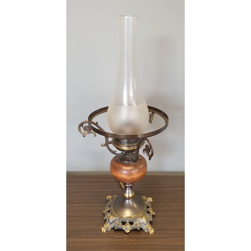 14 - Table Lamp with Glass Shade and Funnel