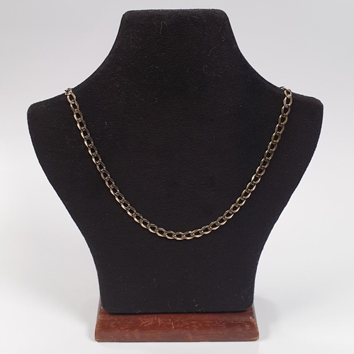 453 - Heavy 9ct Curb Necklet (20