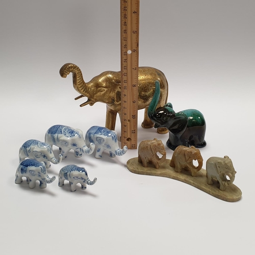 129 - Collection of 8x  Elephant Figures