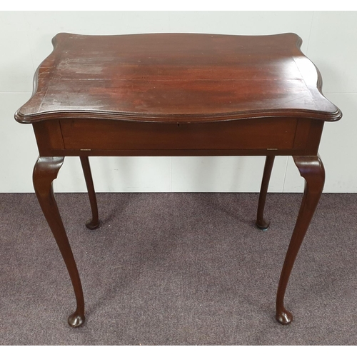 185 - Mahogany Lift Top Writing Table, H:83 x W:79 x D:53cm