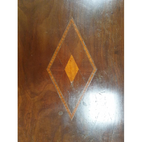 189 - Inlaid Mahogany Workbox, H:72 x W:61 x D:38cm