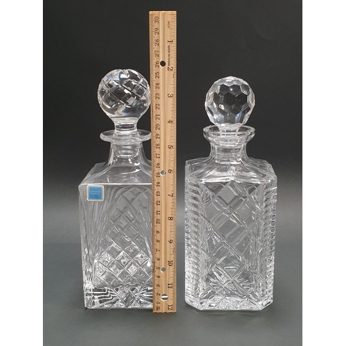 297 - Pair of Tipperary Crystal Decanters with Stoppers, Height 26cm