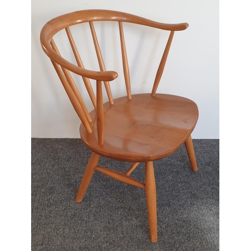 355 - small Ercol Tub Chair, Height 67cm, Seat Height 34cm