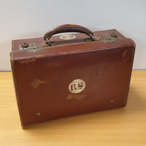 372 - Lawn Bowls in Leather Case