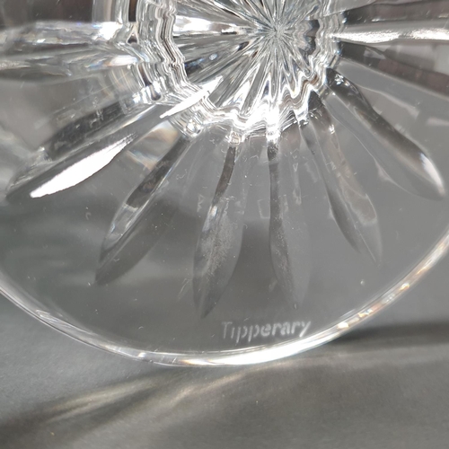 390 - Two Tipperary Crystal Footed Vases, Height 20/25cm