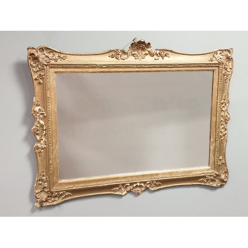 27 - Gilt Framed Wall Mirror, H:56 x W:77cm