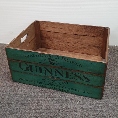 435 - Wooden Guinness Crate, H:25 x W:55 x D:40cm