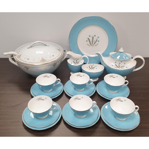 484 - Noritake Porcelain Tureen (H:19 x D:34cm) and 21pcs Royal Doulton 