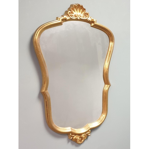 485 - Gilt Framed Wall Mirror, H:78 x W:48cm