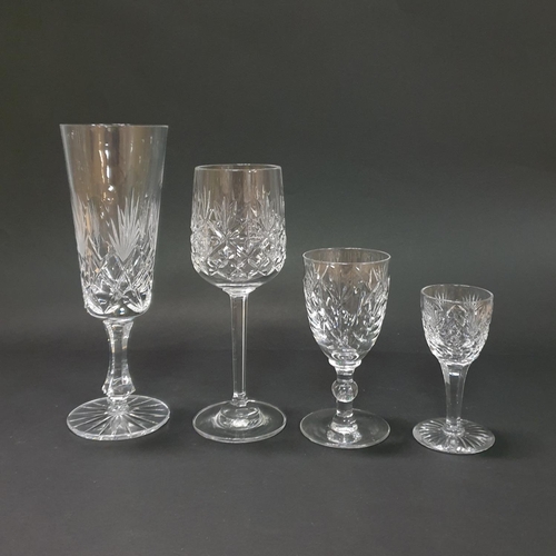 531 - Lot of 12 Cut Glasses comprising of Four Sets of Three