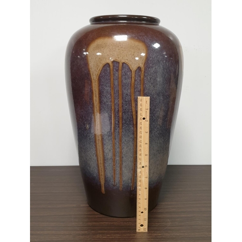 539 - Large West German Pottery Vase, H:48 x D:31cm