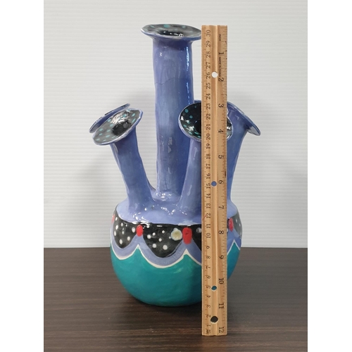 567 - Tulipere Studio Pottery Vase by Doirín Saurus, Height 33cm