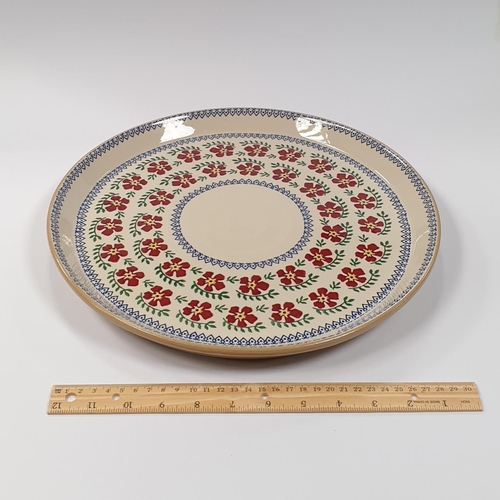 569 - Nicholas Mosse Pottery Platter, Old Rose Diameter 34.5cm