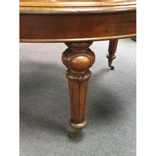 250 - Victorian Mahogany D-End  Extending Dining Table, H:75 x W:138 x L:160/205cm with winder