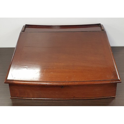 440 - Victorian Mahogany Desk Slope, H:25 x W:69 x D:69cm