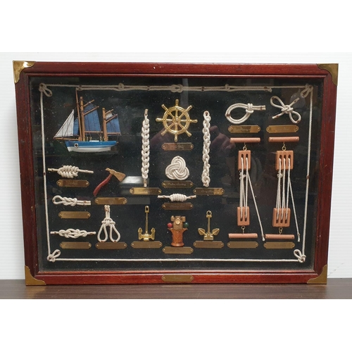 633 - Nautical 3D Picture, H:37 x W:52cm