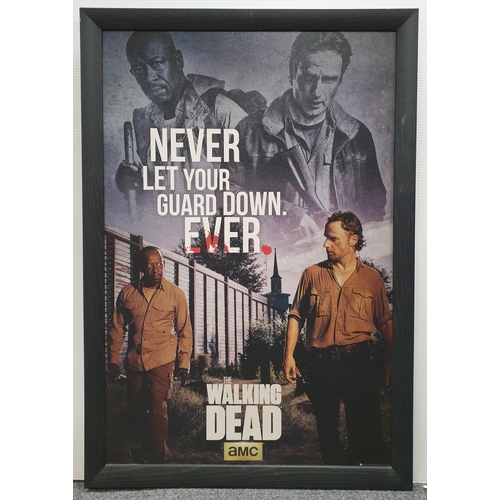 634 - The Walking Dead Framed Poster, H:99 x W:68cm