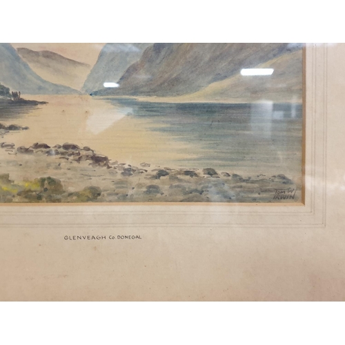 663 - Framed Watercolour by Tom W. Irwin (H:33 x W:45cm) and Framed Print After Frank Sherwin (H:45 x W:55... 