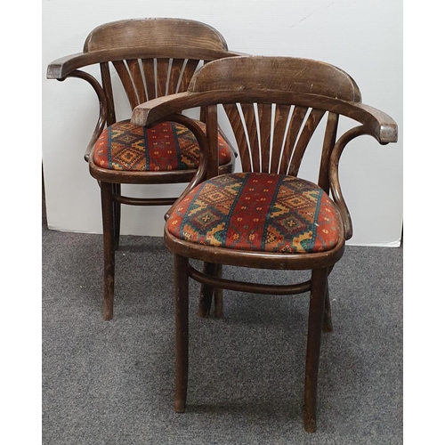 685 - Pair of Bentwood Carver Chairs