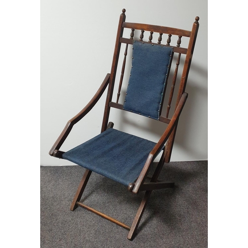 690 - Vintage Folding Chair and Dressing Table Stool