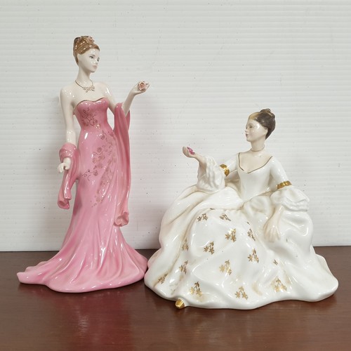 655 - Lot of 2x Figures - Royal Doulton My Love and Coalport Mystique