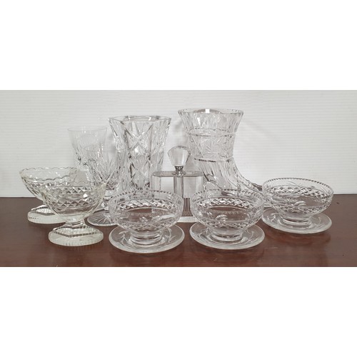 666 - Large Collection of Cut Glass Vases, Dishes etc