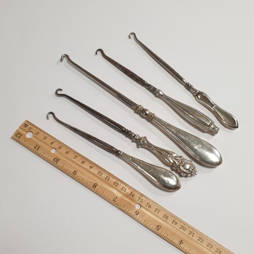 604 - Lot of 5x Victorian Dress Hooks