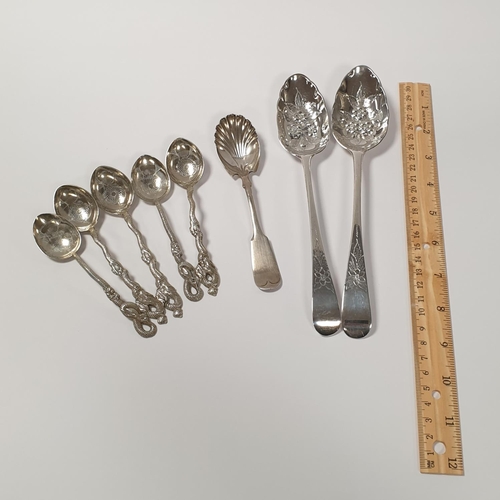 803 - Collection of 8x Silver Spoons