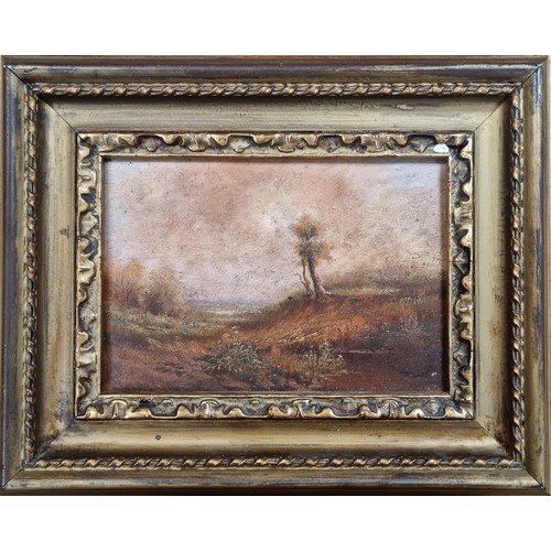 47 - Two Small Gilt Framed Oil on Board Paintings - Signed, 20x26cm and 18x24cm