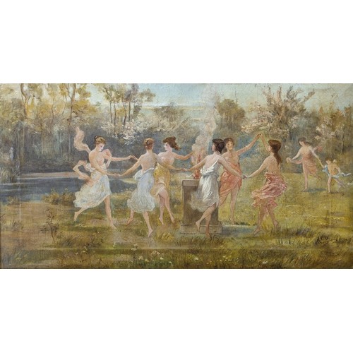 102 - Gilt Framed Painting Signed A.C.W, H:55 x W:83cm