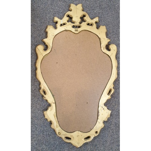 691 - Gilt Framed Wall Mirror, H:75 x W:45cm