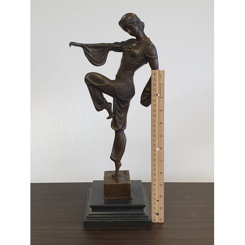 8 - Art Deco Style Bronze Figure, Height 42cm