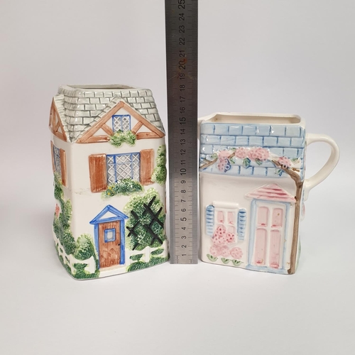 205 - Ceramic Jug and Pot 'Houses'